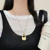 Collar Largo Desplegable Minimalista Coreano de Croissant y Donut para Mujer, Cadena de Suéter de Lujo Ligero de Nicho de Gama Alta