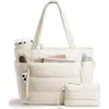Nuevo bolso de mano acolchado de moda para mujer transfronterizo de Amazon, bolso tote multibolsillo, bolsa de equipaje para viajes cortos al por mayor