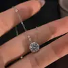 Colar de Prata de Lei S925 com Bolha e Diamante Único Corrente de Clavícula Design de Alto Padrão Versátil Moda Minimalista Luxo Leve Japonês Coreano