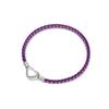 Pulsera de cuerda de alambre de 3 mm al por mayor en stock, pulsera con hebilla en forma de corazón Panjia, pulsera personalizada portátil de oro duro 3D, cuerda de mano
