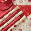 Papel Sombra Floral Rojo Pera de Nieve para Empaque de Flores, Decoración Festiva, Papel de Base para Relleno de Ramos, Materiales de Arte Floral