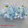 Fila de flores en el suelo de boda tablero de fondo de red de hierro canaleta de flores fila de flores accesorios de flores suministros maceta arreglo floral flor colgante flor artificial