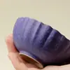 Taza de Té de Cerámica Pastel Bajo Esmalte con Diseño Pintado a Mano de Flor de Ciruelo y Crisantemo, Alto Valor Estético, Taza Maestra de Cerámica Hecha a Mano para Mujeres
