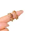Anillo de Zirconia Chapado en Oro Real Ojo de Gato Perla Estilo Nicho de Gama Alta Melamina Anillo para Dedo Índice Joyería de Mano de Lujo Ligero para Mujer