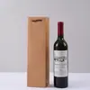 Bolsas de Regalo de Papel para Vino Tinto de Alta Gama al por Mayor, Bolsas Tote Engrosadas, Bolsas de Papel Kraft para Amantes del Vino con Impresión de Logo