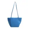 Bolso Tote de Color Sólido Nuevo de Nicho Bolsa Cesta de Verduras para Mujer de Gran Capacidad Ligero para Viajar Bolso de Hombro Único Bolso Cubo para Debajo del Brazo
