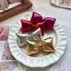 Novo Laço Brilhante de Couro Tridimensional DIY Pingente de Decoração de Natal Acessórios para Roupa Sapato Bolsa Cabelo Materiais