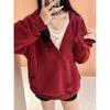Sudadera con capucha rosa para mujer, primavera y otoño 2024, nuevas explosiones de moda, elegante ropa de otoño, estilo relajado, abrigo superior