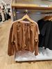 Ropa japonesa para mujer soltera, nueva moda primavera-verano 2024, camisa de manga larga, suelta, informal, con cuello redondo y mangas largas 467838