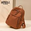 Mochila Pequena de Veludo para Mulheres 2025 Nova Estilo Japonês Casual Moda Simples Versátil Viagem Compras Mochila Macia para Meninas