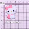 Olá Gatinha Kt Laço Tamanho Grande Acessórios de Desenho Animado DIY Peças Decorativas para Chinelos, Garrafas de Água e Adesivos para Capa de Celular