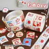 Pegatinas Autoadhesivas Apple Duoduo Pegatinas Selladoras de Rollo Lindas Pegatinas Decorativas Creativas para Cuaderno Pegatinas Decorativas Pequeñas para Bricolaje