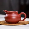 Arcilla Zisha de Yixing, mineral crudo Da Hong Pao, vaina de loto, taza de la justicia, colador de té de hoja de loto, accesorios para juego de té
