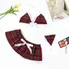 Traje de Ropa Interior Íntima para Mujer Cuadros Uniforme de Estudiante Sexy Sujetador+Tanga+Minifalda Cosplay Juego de Roles Lencería Erótica