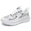 Zapatos de Correr para Hombre, Nuevos de Primavera y Otoño, Superficie de Cuero, Ultraligeros, Amortiguación de Impactos, Juventud, Antideslizantes, Suela Gruesa, para Correr al Aire Libre, Zapatos de Hombre