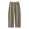 Otoño/Invierno 2026 Nuevo Algodón Pesado 320g Estructurado Patchwork Superficie Lisa Pantalones de Chándal Unisex Pantalones Deportivos Estudiante
