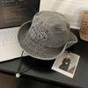 Sombrero de Escalador para Mujer para Exterior con Protección Solar Sombrero de Pescador Sombrero de Ala Ancha Nuevo Estilo 2025 que Afina el Rostro Sombrero Vaquero Occidental Pequeño