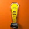 Trophy de Cristal Colorido Criativo de Alta Qualidade Lâmina Espelhada Atmosférica Reunião Anual de Competição Medalha para Funcionário Destaque Personalização