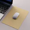 Alfombrilla de ratón de cuero tamaño pequeño color sólido simple alfombrilla para escritorio de portátil patrón de cuero para juegos impreso antideslizante