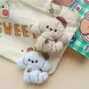 Bolsa Pingente de Boneca Cachorrinho de Pelúcia Fofo Leite Colar Fofo Cachorro Estudante Temporada de Volta às Aulas Pequeno Presente Pingente de Chave