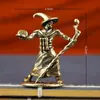 Figura de Mago de Latón Vintage Desgastada Transfronteriza Europea y Americana Modelo de Personaje Popular Adorno Decoración de Escritorio de Oficina