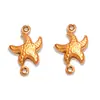 Múltiplos Estilos de Acessórios para Joias em Aço Inoxidável 304, Banhado a Ouro Real Pingentes de Animal Vazado Dupla Face, Concha, Estrela do Mar, Peixe