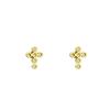 Aretes retro cruz diamante para mujer europeos y americanos de lujo ligero combinables aretes de acero inoxidable diseño elegante simple