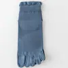 Calcetines de Cinco Dedos para Hombre, Calcetines Finos de Algodón para Verano, Anti-Olor, Transpirables, Absorbentes de Sudor, Calcetines sin Costuras en la Punta para Hombre, Calcetines Deportivos