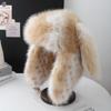 Novo chapéu fofo com orelhas de coelho feminino inverno novo estilo coreano quente pulôver boné estilo japonês protetores de orelha fofos boné lei feng