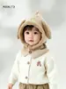 Touca de Bebê Inverno Quente à Prova de Vento para Meninos e Meninas, Gorro Infantil, Touca com Proteção para Orelhas de Bebê, Cachecol e Xale Tudo-em-Um