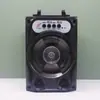 Microfone Bluetooth Yf-666 Áudio Celular Computador Subwoofer Dança Quadrada Canhão de Aço Cartão Sem Fio Pendrive Alto-falante