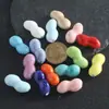 Cuentas Cerámicas de Cacahuete de Colores Agujero Recto Cuentas Sueltas Pulsera Collar Accesorios de Joyería DIY Material Hecho a Mano Accesorios de Cuentas