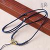 Aro dorado con cordón de maíz, ajustable, tejido a mano, para collar, colgante, para parejas, novias, cuerda fina para el cuello, venta al por mayor