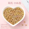 Cuentas Espaciadoras de Oro de 24K Alta Retención de Color Hechas a Mano Accesorios para Joyería DIY Cuentas Espaciadoras para Collar Pulsera Materiales Directo del Fabricante
