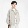 Jaqueta Masculina de Outono com Gola Reversível Nova Blusa Casual Dupla Face para Alunos do Ensino Fundamental Moda Outono/Inverno 2026 Roupas Infantis