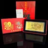 2024 Año del Dragón Lámina de Oro Conmemorativa Billete de Oro Caja de Regalo Set Festival de Año Nuevo Corporativo Banco Seguros Al por Mayor