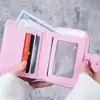 2023 Nuevo Monedero Corto Transfronterizo para Mujer Cuero Encerado al Aceite Vintage Monedero con Hebilla Bolsa para Monedas Billetera Pequeña para Mujer