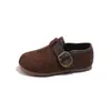Zapatos Birkenstock para Niños, Nueva Colección de Otoño, Mocasines de Moda con Suela Suave para Niños, Zapatos Pequeños de Cuero Estilo Retro Universitario para Niñas, Comercio Exterior