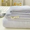 Nuevo juego de sábanas de franela de leche a cuadros de grado A para bebé y maternidad 2026, con un diseño sencillo de color liso, funda de almohada antiestática y funda de edredón (conjunto de tres piezas)
