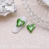 12 x 13 arte de uñas de corazón torcido de cristal joyería de diamante puntiagudo de corazón torcido hielo a través de explosiones amor Super Flash taladro de uñas al por mayor