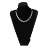 Collar de Comercio Exterior Nuevo Transfronterizo Joyería Coreana Cadena de Acero de Titanio Acero Inoxidable Ancho Plano Colgante para Hombre Nk