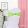 Respaldo de Silla Flor Lazo Corona Hebilla de Diamante Elástico Set de Sillas de Banquete Decoración Correa de Boda Cinta Cinta de Boda Gratis
