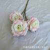 Ramo Simulado Rosa Diamante de Seda Revestida de 3 Cabezas de Alta Gama Decoración para el Hogar Hotel Boda Flor Artificial Exportación Venta al por Mayor