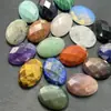 Venta al por mayor del fabricante Amatista Natural Aventurina Verde 13x18 mm Fondo Plano Facetado Único Forma de Huevo Piedra Suelta Accesorios para Joyería DIY