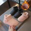 Invierno 2026 Nuevas Botas de Nieve de Dibujos Animados para Niñas Zapatos de Algodón con Terciopelo Engrosado Botas de Algodón para Niños Zapatos Cálidos Botas Cortas Zapatos de Algodón