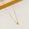 Popular Collar de Acero Inoxidable Completo con Diseño de Nicho para Mujer, Adecuado para el Trabajo Diario, Elegante y Lujoso, Recubrimiento de Oro Real de Alta Gama, Cadena Versátil para la Clavícula