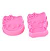Ferramenta de Cozimento de 2 Peças Molde de Biscoito Tridimensional DIY Molde de Bolo Ferramenta para Fondant