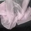 Tecido com Laço, Gaze Fluida Brilhante, Cortinas de Gaze, Tecido de Cetim para Casamento, Malha Decorativa