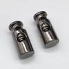 Hebilla de resorte de metal cromado de plástico ABS de punto hebilla de ajuste de orificio redondo de dos ojales tapa de cuerda hebilla de cuerda biselada accesorios para equipaje