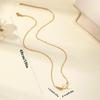 Collar Transfronterizo de Acero Inoxidable Acero de Titanio Chapado en Oro de 18K Sensación de Alta Gama Colgante Incrustado con Diamantes para Mujer Cadena de Clavícula Paloma de la Paz Regalo